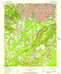 Download a high-resolution, GPS-compatible USGS topo map for Little Rock, AR (1957 edition)