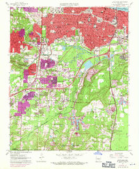 Download a high-resolution, GPS-compatible USGS topo map for Little Rock, AR (1971 edition)