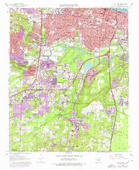preview thumbnail of historical topo map of Little Rock, AR in 1961