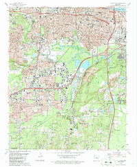 preview thumbnail of historical topo map of Little Rock, AR in 1986