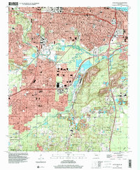 preview thumbnail of historical topo map of Little Rock, AR in 1994