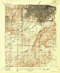 preview thumbnail of historical topo map of Little Rock, AR in 1935