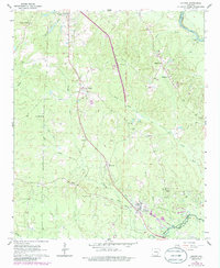 Download a high-resolution, GPS-compatible USGS topo map for Louann, AR (1986 edition)