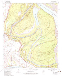 preview thumbnail of historical topo map of Chicot County, AR in 1970