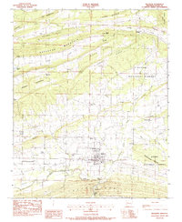 Download a high-resolution, GPS-compatible USGS topo map for Magazine, AR (1983 edition)