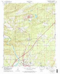 preview thumbnail of historical topo map of Hot Spring County, AR in 1978