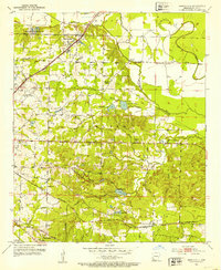 1952 Map of Texarkana, AR, 1953 Print