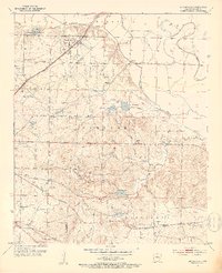 preview thumbnail of historical topo map of Miller County, AR in 1952