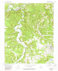 Download a high-resolution, GPS-compatible USGS topo map for Marshall, AR (1982 edition)