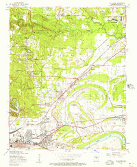 1954 Map of Mc Almont, 1957 Print