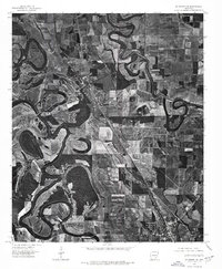 1975 Map of McGehee, AR, 1976 Print
