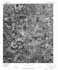 preview thumbnail of historical topo map of Drew County, AR in 1975