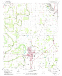 preview thumbnail of historical topo map of Drew County, AR in 1981