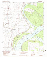 preview thumbnail of historical topo map of Mellwood, AR in 1982
