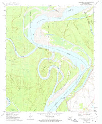 Download a high-resolution, GPS-compatible USGS topo map for Montgomery Island, AR (1974 edition)