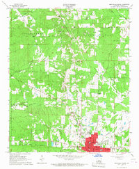 preview thumbnail of historical topo map of Drew County, AR in 1966
