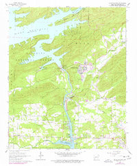 Download a high-resolution, GPS-compatible USGS topo map for Mountain Pine, AR (1977 edition)