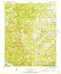 Download a high-resolution, GPS-compatible USGS topo map for Mt Pleasant, AR (1956 edition)