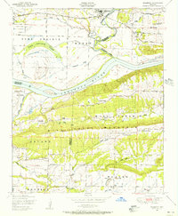 Download a high-resolution, GPS-compatible USGS topo map for Mulberry, AR (1956 edition)