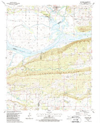 Download a high-resolution, GPS-compatible USGS topo map for Mulberry, AR (1988 edition)