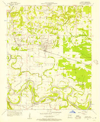 Download a high-resolution, GPS-compatible USGS topo map for Newark, AR (1957 edition)