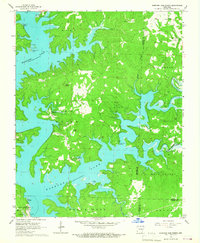Download a high-resolution, GPS-compatible USGS topo map for Norfork Dam North, AR (1967 edition)