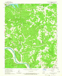 Download a high-resolution, GPS-compatible USGS topo map for Norfork Dam South, AR (1965 edition)