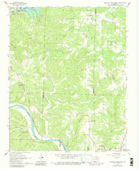 Download a high-resolution, GPS-compatible USGS topo map for Norfork Dam South, AR (1982 edition)