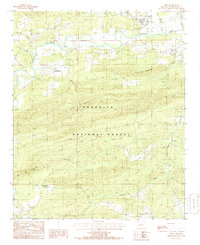 Download a high-resolution, GPS-compatible USGS topo map for Oden, AR (1986 edition)