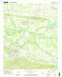 Download a high-resolution, GPS-compatible USGS topo map for Ola, AR (1974 edition)