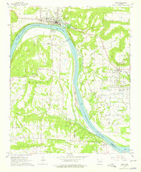 Download a high-resolution, GPS-compatible USGS topo map for Ozark, AR (1979 edition)