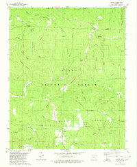 1980 Map of Ozone, AR