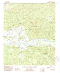 preview thumbnail of historical topo map of Scott County, AR in 1985