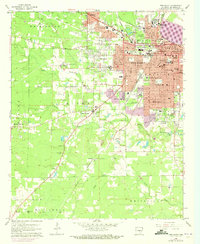 1962 Map of Pine Bluff, AR, 1973 Print