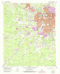 preview thumbnail of historical topo map of Pine Bluff, AR in 1962