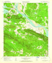 Download a high-resolution, GPS-compatible USGS topo map for Pinnacle Mountain, AR (1962 edition)
