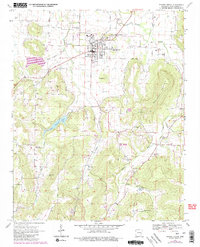 Download a high-resolution, GPS-compatible USGS topo map for Prairie Grove, AR (1983 edition)