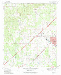 Download a high-resolution, GPS-compatible USGS topo map for Prescott West, AR (1983 edition)