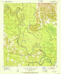 Download a high-resolution, GPS-compatible USGS topo map for Red Bluff, AR (1951 edition)