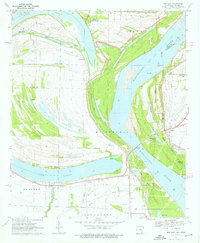 Download a high-resolution, GPS-compatible USGS topo map for Red Leaf, AR (1976 edition)
