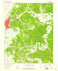 preview thumbnail of historical topo map of Rogers, Benton County, AR in 1958