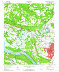 preview thumbnail of historical topo map of Pope County, AR in 1963