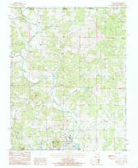 Download a high-resolution, GPS-compatible USGS topo map for Salem Knob, AR (1984 edition)