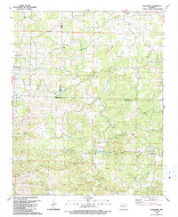 Download a high-resolution, GPS-compatible USGS topo map for Sandtown, AR (1990 edition)