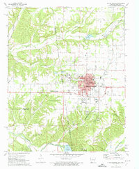preview thumbnail of historical topo map of Siloam Springs, AR in 1972