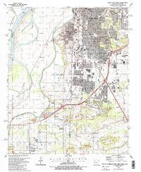 Download a high-resolution, GPS-compatible USGS topo map for South Fort Smith, AR (1988 edition)