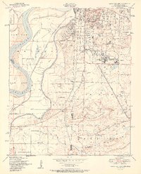 Download a high-resolution, GPS-compatible USGS topo map for South Fort Smith, AR (1951 edition)