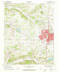 Download a high-resolution, GPS-compatible USGS topo map for Springdale, AR (1972 edition)