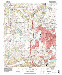 Download a high-resolution, GPS-compatible USGS topo map for Springdale, AR (1998 edition)