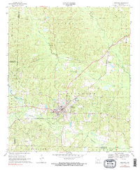 Download a high-resolution, GPS-compatible USGS topo map for Stephens, AR (1990 edition)